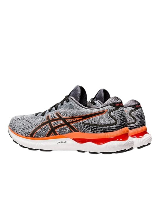 Asics Gel-Nimbus 24 Men\'s, Sheet Rock/Shocking Orange, US 11 Wide(2E)